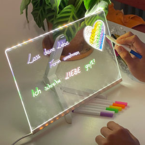 memo2love DIY LightBoard mit Aufsteller